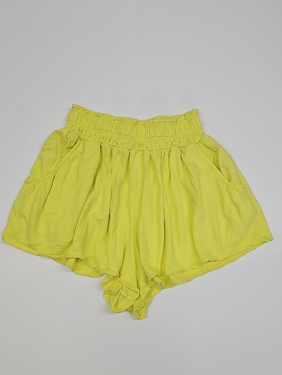 Anthropologie Pants - Anthropologie High-Waist Smocked Shorts in Lemon Size Small